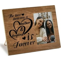 Wooden Photo Frame 4 x 6 Standing Wall Mounted Vintage Rustic Decor Picture Frames with Adjustable Kickstand Portrait Photos Display for Christmas Thanksgiving Mother's Day Keepsake Colorful