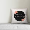 thumbnail image 2 of Creative Products Hello Spring Floral 16x16 Spun Poly Pillow, 2 of 2