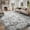 A-tie-dye Grey, variant on Triangle 4x6 ft Fuzzy Rug for Living Room,Black Bedroom Area Rugs Non-Slip,Carpet for Nursery Kids PlayRoom Indoor Modern Plush Carpets