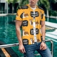 thumbnail image 6 of Lsque Corgi Pattern Mens Polo Golf Shirts Funny Graphics Shorts Sleeve Button Shirts Baseball T-shirt-Large, 6 of 7