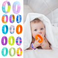 thumbnail image 4 of 2 Pcs Pops Bubble Simple Dimple Toy Fidget Colorful Silicone Bracelet Anxiety Sensory Band, Green, 4 of 7