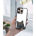thumbnail image 5 of WIRESTER Shockproof Soft Rubber Cover Case for Apple iPhone 16 Pro Max 6.9" 2024, Black Bombay Kitten Cat, 5 of 5