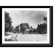 Historic Framed Print, A & 3rd Streets, S.E. - looking N.E. [Washington, D.C.], 17-7/8" x 21-7/8"