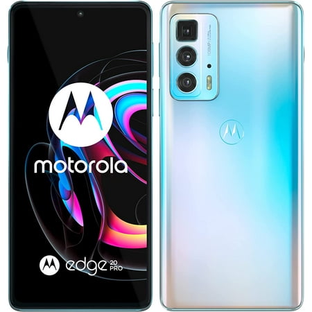 Motorola Edge 20 Pro Dual-SIM 256GB ROM + 12GB RAM (GSM Only | No CDMA) Factory Unlocked 5G Smartphone (Iridescent Cloud) - International Version