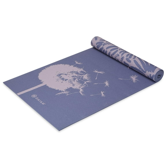 Esterilla de yoga Gaiam Premium con estampado de 6 mm, reversible, extra gruesa