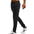 thumbnail image 4 of Fangasis Mens Pants High Waisted Trousers Drawstring Bottoms Men Casual Loungewear Thick Jogger Sweatpants Black 3XL, 4 of 7