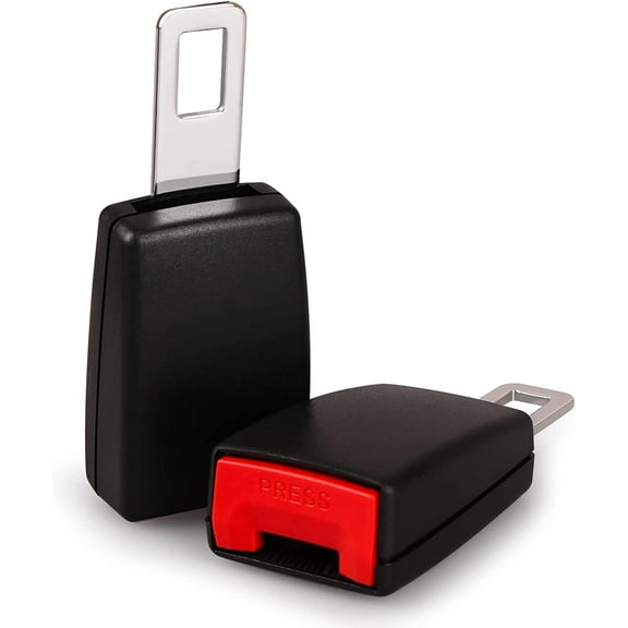 EKIDAZB 2PCS-Seat Belt Extender,Original Car Buckle Extender (7/8" Tongue Width) Accessories for Cars, Easy to Install, Buckle Up and Drive-In Comfort