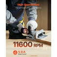 thumbnail image 4 of Woodworking Biscuit Joiner Cutter | 5.9A, 11600 RPM Motor | Plate Joiner Tool with Biscuit Supply, 4 of 10
