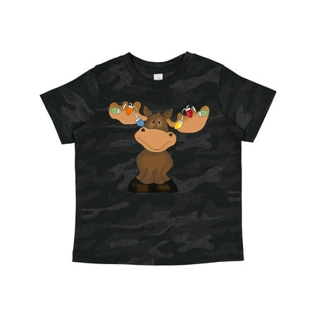 

Inktastic Christmas Moose Lights Gift Toddler Boy or Toddler Girl T-Shirt