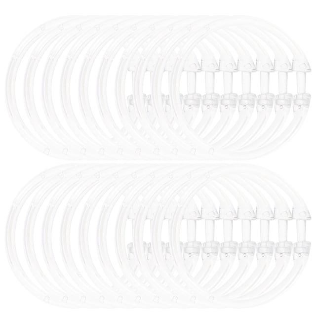 OULII 20Pack Small Curtain Rings for Window Curtain Use Featuring Position Holding and O Type Design