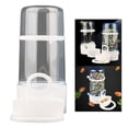 thumbnail image 4 of Automatic Bird Feeder Foraging Feeders Water Bottle Drinker Hanging Hamster Food Dispenser for Finch Parakeet Small Pets Guinea Pig Canary , Clear, 4 of 8
