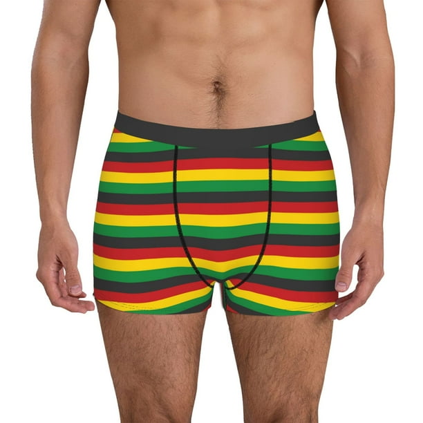 Balery Music Colors 1 Calzoncillos bóxer para hombre, ropa interior de algodón suave y transpirable con cinturilla de nailon-Large