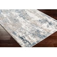 thumbnail image 3 of Mark&Day Area Rugs, 6x9 GRAF Modern Abstract Marble Cream Area Rug, Beige Blue Grey Marble Swirl Carpet for Living Room, Bedroom or Kitchen (6'7" x 9'), 3 of 3