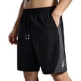 thumbnail image 2 of Aimik Sport Shorts for Men Color Block Design Drawstring Waist Mens Shorts with Side Stripes Summer Breathable Comfort Shorts for Gym, 2 of 5