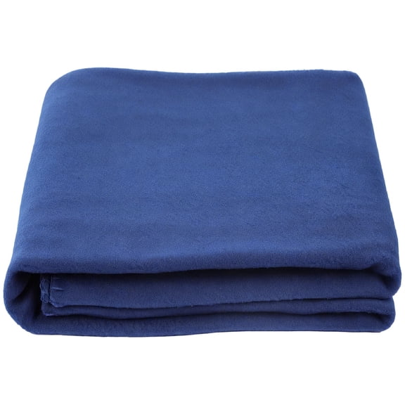 Fleece Blanket, Solid Color Throw Blanket 59.1 x 78.7 in（150 x 200 cm）, Lightweight Yoga Blanket, Cozy Plush Blanket for Fall Winter, Dark Blue