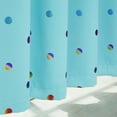 thumbnail image 4 of Bazaahm Blue Full Blackout Curtains for Kids Living Room Bedroom 84"L x 52"W Colorful Metallic Polka Dots Printed Grommet Window Drapes for Kids Juvenile, 2 Panels, 4 of 7