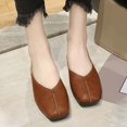 thumbnail image 2 of Sngxgn Women's Flats Shoes Dress Shoes for Women Flats Shoes Comfortable Flats Shoes(Brown,38), 2 of 7