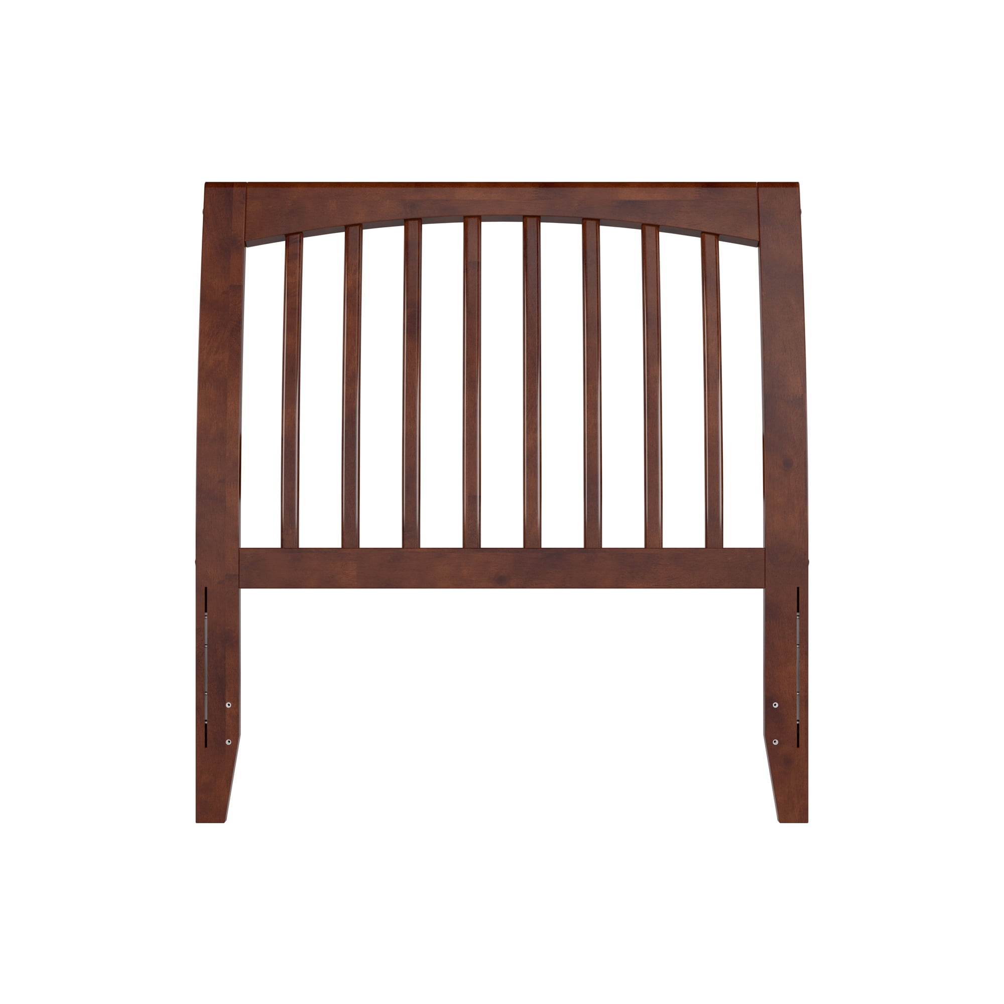 AFI Orleans Twin Sleigh Solid Wood Slat Headboard, Walnut