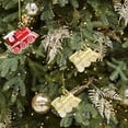 thumbnail image 3 of Train Hanging Pendants 4pcs Mini 2*2.4in Christmas Tree Decoration Ornament XMAS Decoration Christmas Tree Hanging, 3 of 10