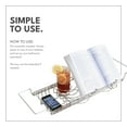 thumbnail image 6 of ToiletTree Products Stainless Steel Bath Caddy - Rust-Resistant Bathtub Shelf to Hold Books, Drinks, Phones, and Tablets - Luxury Bath Caddy Tray for Bathroom Accessories, 6 of 7