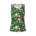 thumbnail image 4 of Xecao Vegan print women's scoop neck, loose-fit workout tank tops for the gym., 4 of 9