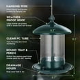 thumbnail image 2 of Comedero para aves Gbekery de metal para exterior, resistente a la intemperie, 900 g, 2 of 7