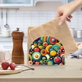 thumbnail image 6 of Colorful Of Circles Napkin Holder for Table Clear Napkin Stand Paper Holder Acrylic Organizer Dispenser Napkins for Dinner Kitchen Restaurant Room, 6 of 8