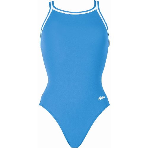 Women's Dolfin Team Solid DBX Back Competitive One-Piece Swimsuit Color: Black Size: 30 COMP