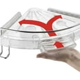 thumbnail image 2 of OXO Good Grips Press Sure Corner Shower Caddy, Clear, 2 of 2