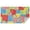 Pioneer Flower Floral-2, variant on Pioneer Flower Floral Print Pattern Rectangle Tablecloth 60"x120", Waterproof Polyester Table Cloth, Wipeable Spillproof for Dining Camping Indoor Outdoor