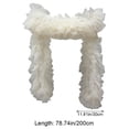 thumbnail image 3 of Detachable Tulle Boa Shawl, Champagne Bridal Ruffle Cape, 11.81x78.74inch, 3 of 7