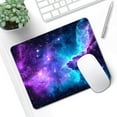 thumbnail image 5 of Mouse Pad, Cute Purple Nebula Galaxy Mouse Pads for Desk, 9.5" x 7.9" Non-Slip Rubber Base Computer Mousepad with Women, Portable Square Design for Wireless Mouse and Pad Laptop Office & Travel, 5 of 12