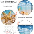 thumbnail image 3 of BSHAPPLUS Shower Curtain 70.9x70.9 inch Seashells Starfish Fabric Shower Curtains Waterproof Cute Shower Curtain for bathroom with 12 Hooks, 3 of 8