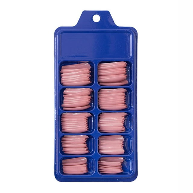 100Pcs/set Candy Color Full Cover Long Solid-Colours Fake False Nail,./