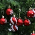 thumbnail image 5 of 25pcs Red & White Christmas Ball Ornaments - 4cm Shatterproof Hanging Decor for Xmas Tree, Holiday Party & Home Festive Decoration, 5 of 8