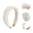 thumbnail image 3 of Unique Bargains 1 Pc Lace Twist Braided Headbands Beige, 3 of 6