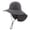 Dark Gray -AB03, variant on Domzle Womens Ponytail Sun Hat Wide Brim Quick Drying Hat with Neck Flap Summer UV UPF50 Mesh Hats for Outdoor Hiking Fishing Blue One Size