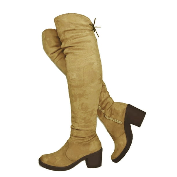 Bota Larga Para Mujer Maxi Bota Redonda Nyxmart NYXMART Botas Largas