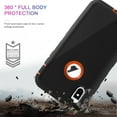 thumbnail image 4 of For Apple iPhone XR 10 Shockproof Protective Rugged Defender Case With FREE Screen Protector Orange, 4 of 5