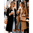 thumbnail image 4 of Women's Winter Wool Coat Casual Notch Lapel Single-Breasted Peacoat, 4 of 7