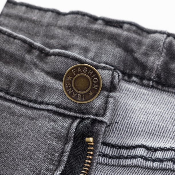 8 botones para jeans17 mm Botones de repuesto extraíbles sin costura para jeans (7) Likrtyny Para estrenar