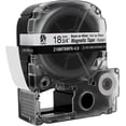 thumbnail image 2 of Epson LABELWORKS 218MTBWPX-4.9 - Black on White Magnetic Label Maker Tape - 3/4" (18MM) Wide, 4.9 ft, 2 of 9