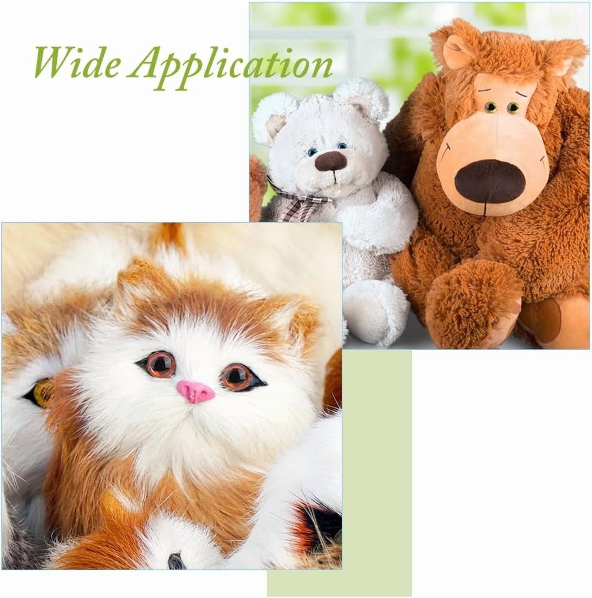 48Pcs 3 Sizes 15/18/24mm Plastic Safety Eyes Stuffed Animal Eyes for Crochet Craft Eyes with Washers for DIY Crafts Stuffed Animals Puppet Plush Dolls Making Accessories Colorful DIY