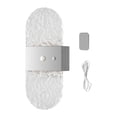 thumbnail image 3 of Aplique pared moderno, ajustable, inalámbrico, acrílico, LED, lámpara pared, para noche, escalera, cocina, baño, interior. Plata, 3 of 7