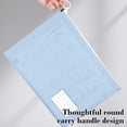 thumbnail image 4 of Qiopertar A4 Zipper File Bag, Large Capacity Waterproof Document Organizer for Office, Plastic Storage Folder for Business Card Receipts, 4 of 6