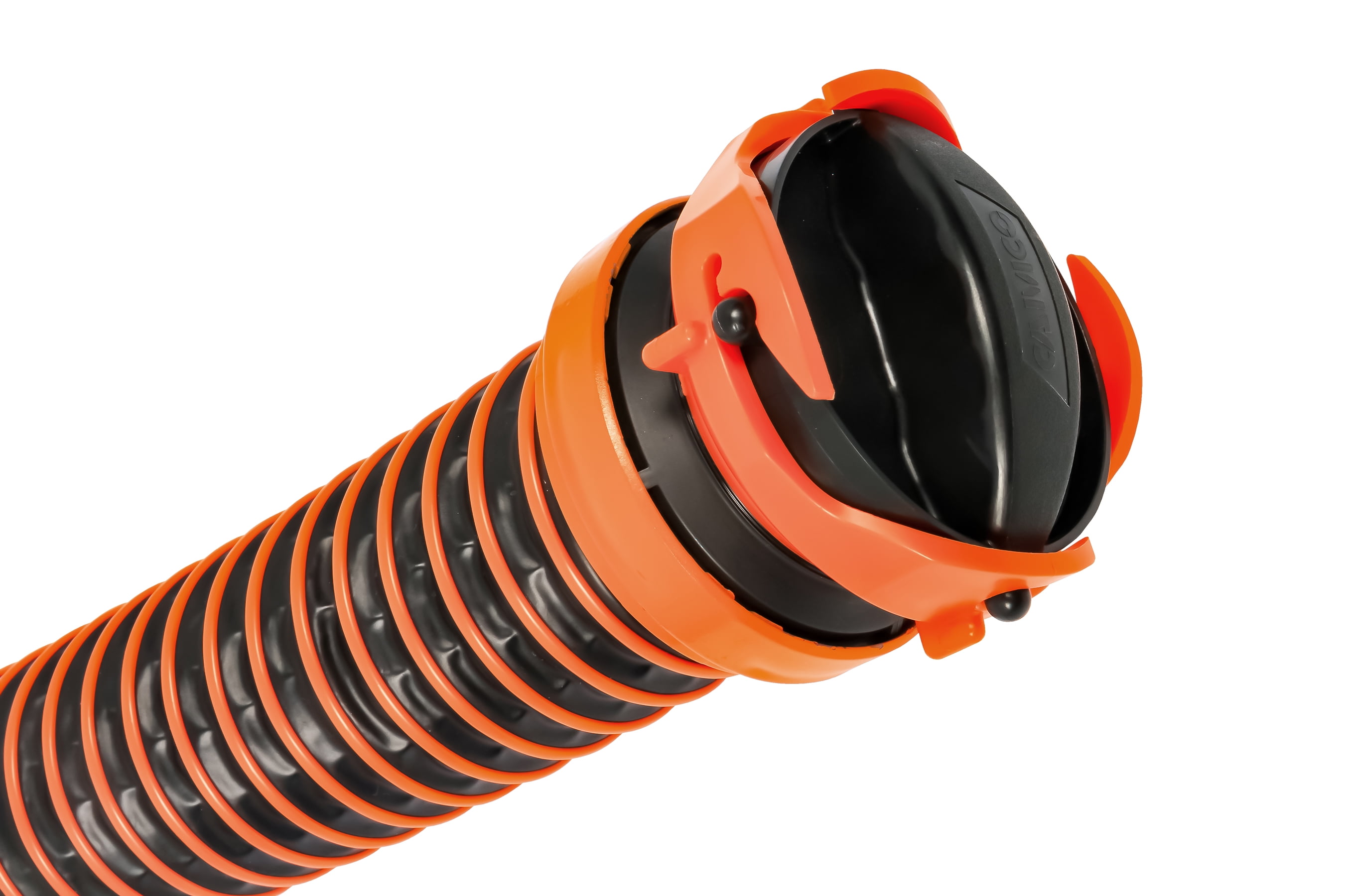 Camco RhinoEXTREME 20ft RV Sewer Hose Kit Swivel Translucent Elbow with 4-in-1 Dump Station Fitting-Crush Resistant-Storage Caps Included 21012