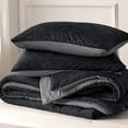 thumbnail image 6 of Queen Comforter Set - Cooling and Warm Bed Set, Charcoal Black Reversible Bedding for All Season, 6 of 6