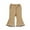 Khaki, variant on Girls Ribbed Flared Pants Solid Full Length Pants with Lace Trim Soft Stretch Fabric Comfortable Casual Trousers for Toddler and Kids Fashion Everyday Wear Khaki 3 Years-4 Years