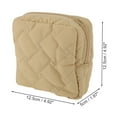 thumbnail image 2 of Unique Bargains 1 Pc Lady Portable Square Lipstick Bag for Outdoor Activities Light Coffee Color Polyester, 2 of 6