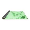 thumbnail image 2 of Ahgly Company Indoor Round Abstract Emerald Green Modern Area Rugs, 8' Round, 2 of 4